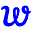 w