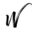 w