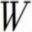 w