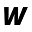 w