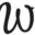 w