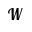 w
