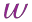 w