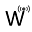 w
