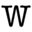 w