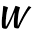 w