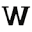 w