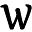 w