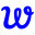 w