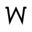 w