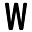 w