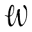 w