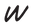 w