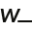 w