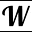 w
