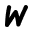 w