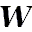 w