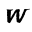 w