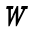 w