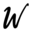 w