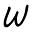 w